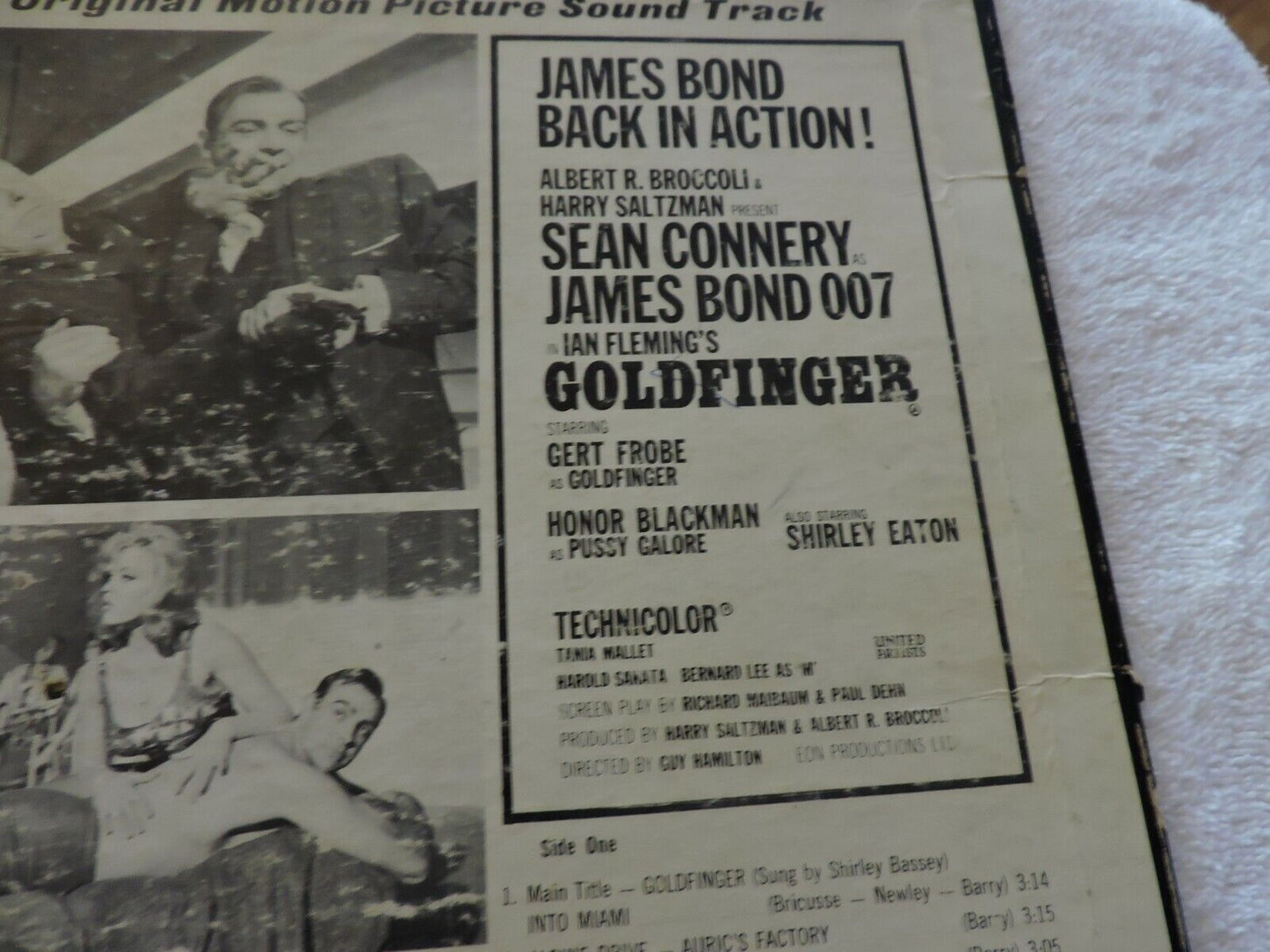 007 IAN FLEMING'S GOLDFINGER ORIGINAL MOTION PICTURE SOUND TRACK