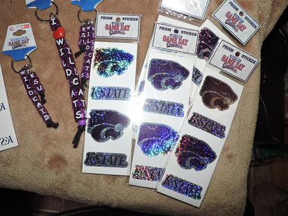 KANSAS STATE GAME DAY FAN LOT OF ITEMS