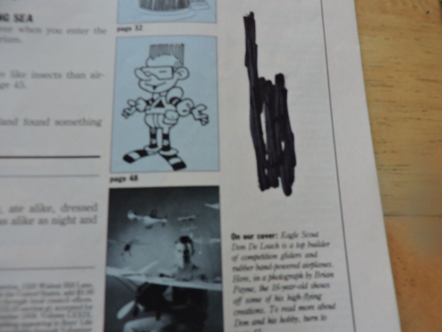 BOYS' LIFE MAGAZINE: OCTOBER 1989 BUILD A MODEL AIRPLANE FROM SCRATCH