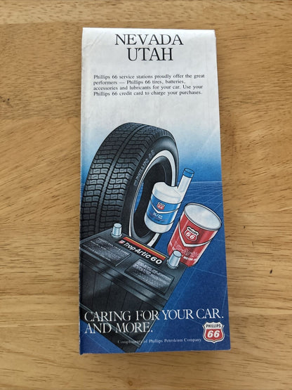 Nevada Utah Phillips 66 Road Map