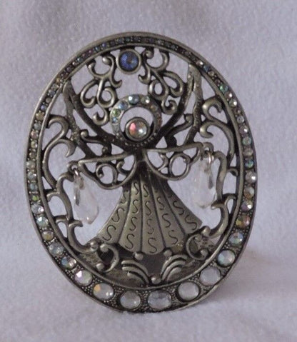 Angel Themed Pewter Votive Candle Holders