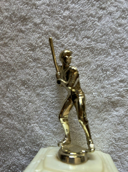 TROPHY: BASEBALL BATTER--PLASTIC--4.5X2.5X2.5 INCHES