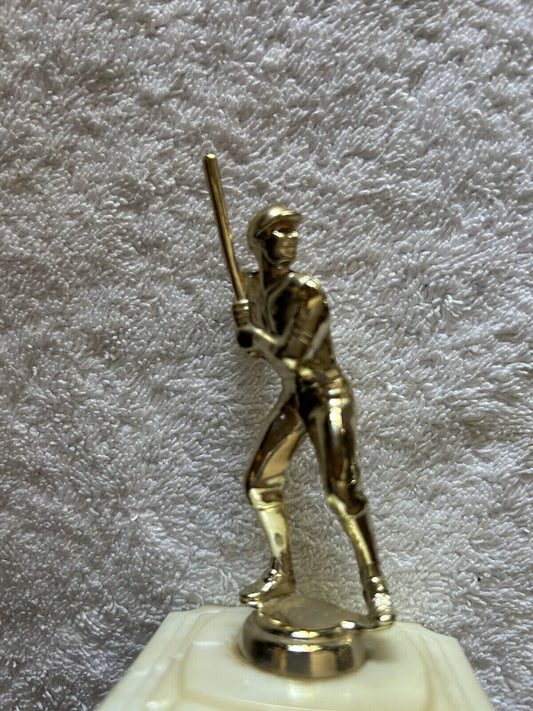 TROPHY: BASEBALL BATTER--PLASTIC--4.5X2.5X2.5 INCHES