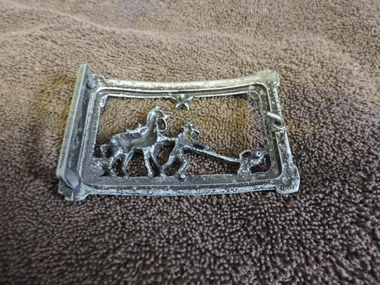 Pewter Belt Buckle: 