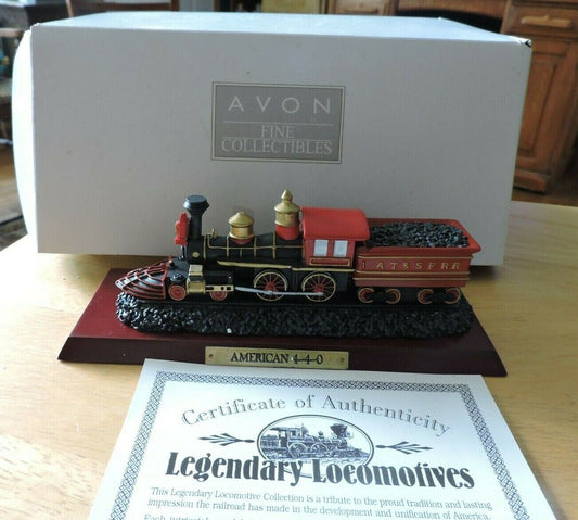 AVON FINE COLLECTIBLE--AMERICAN 4-4-0  LOCOMOTIVE  AND COAL CAR