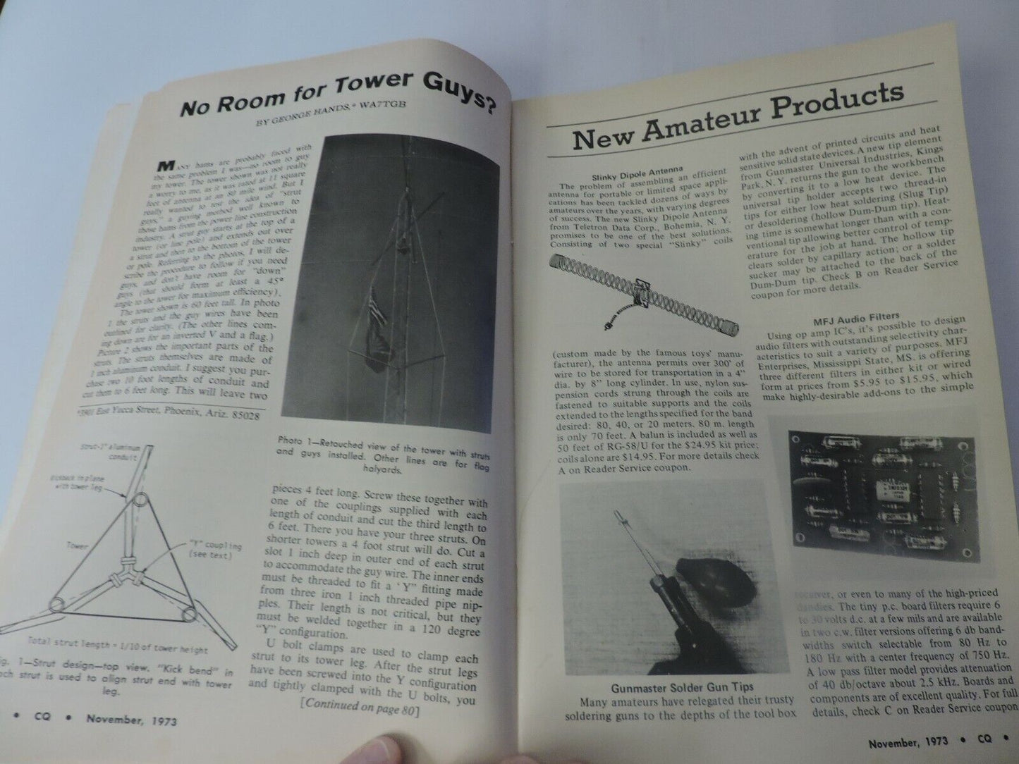 CQ; THE RADIO AMATEUR'S JOURNAL NOVEMBER 1973 --50TH ANNIV. OF 1ST TRANATALANTIC