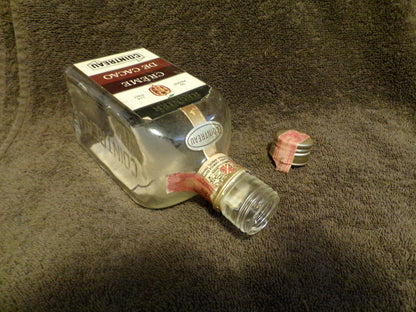Vintage Cointreau Amber Liqueur Bottle 3/4 Pint Size (Empty) - Gorgeous!!