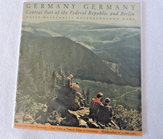 Vintage Germany Cental Part of the Federal Republic and Berlin Travel Pamphlet