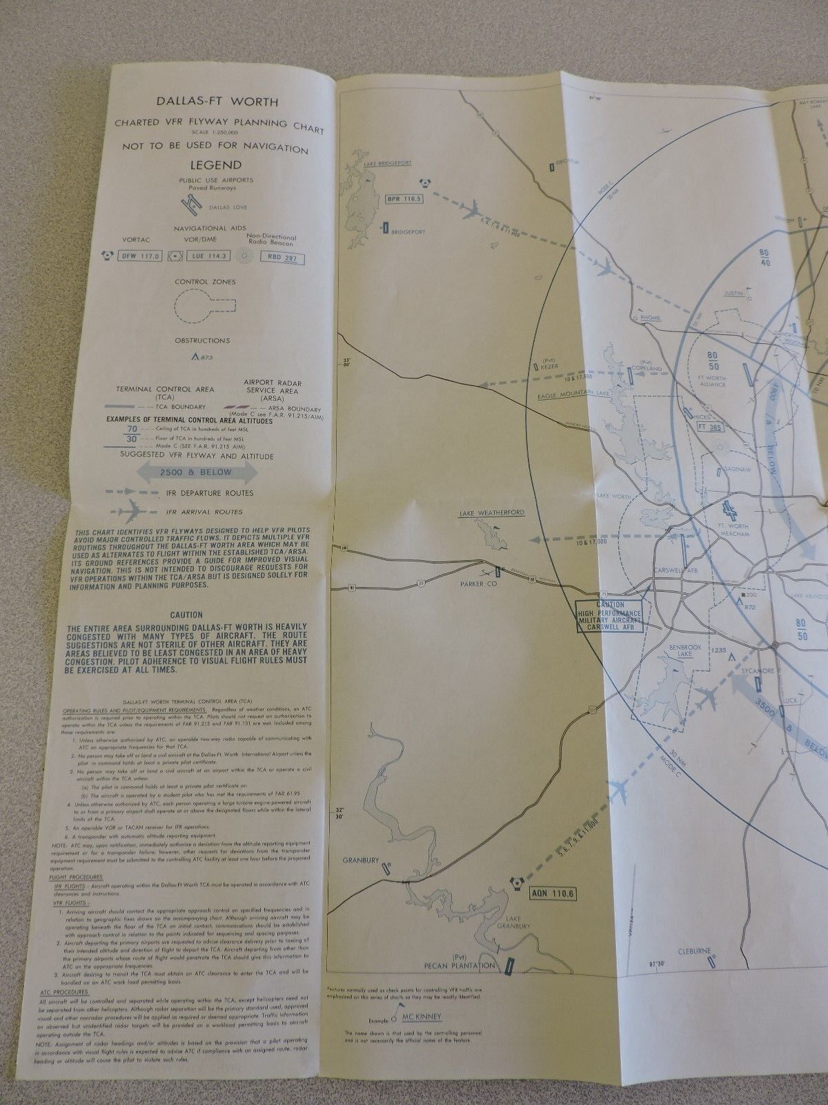 DALLAS-FT WORTH  CHART TERMINAL CONTROL AREA CHART 37TH EDITION,JUNE 27 1991
