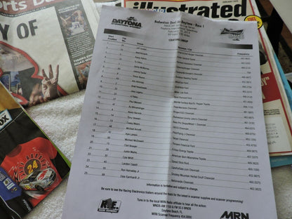RACING SOUVENIRS: NEWSPAPER, 2011: TICKETS,  DAYTONA, NASCAR ILLUSTRATED, DAY