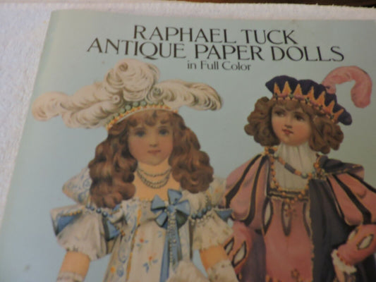 RAPHAEL TUCK ANTIQUE PAPER DOLLS IN FULL COLOR 1987