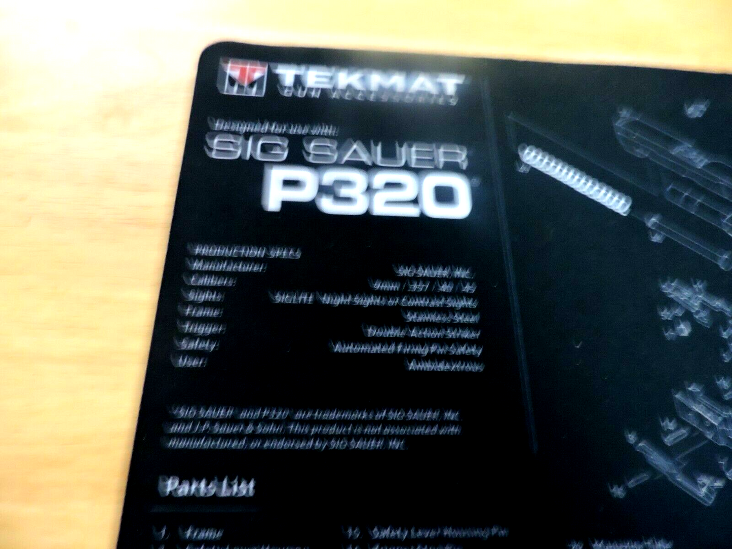 TEKMAT GUN ACCESSORIES FOAM MAT 17X11 INCHES