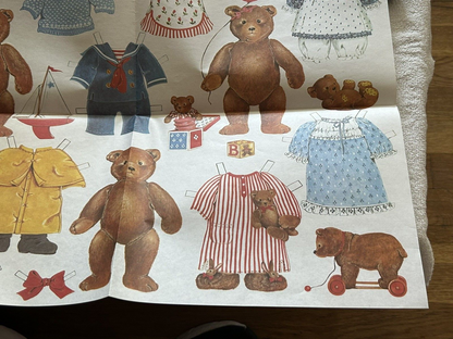 G. GORDON FRASER WRAPPER--BEAR WITH CLOTHES--PRINTED IN ENGLAND NO DATE