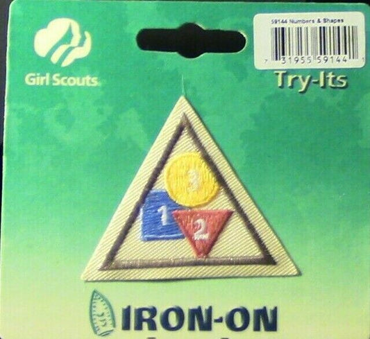 Official Girl Scouts: Girl Scout try-It's "Numbers & Shapes" Patch
