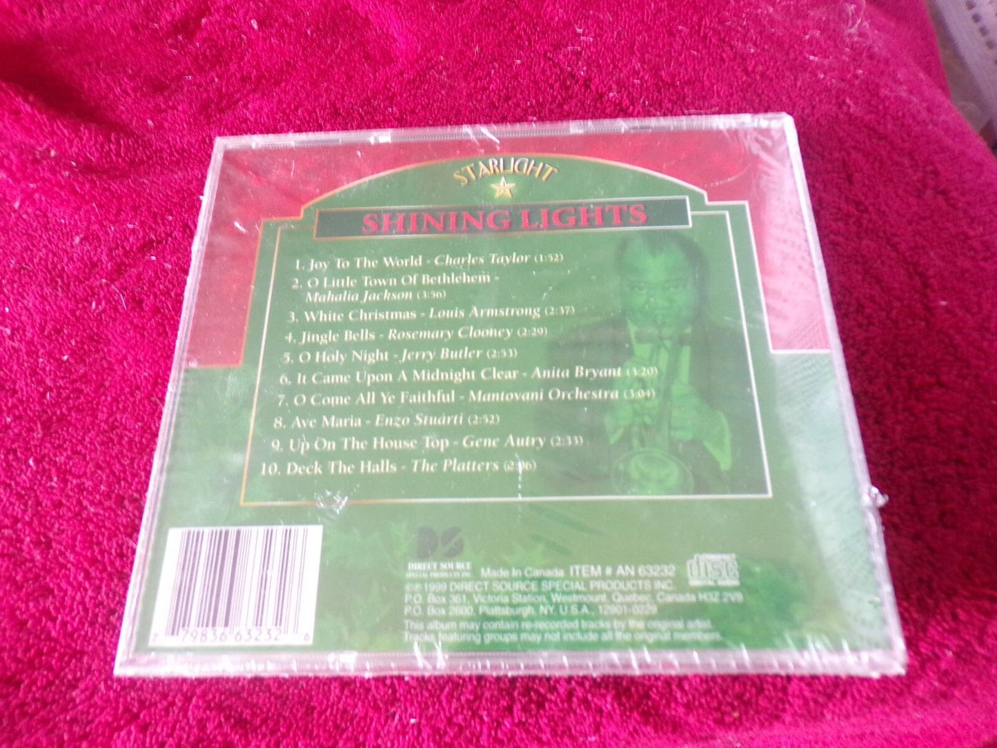 "Shining Lights" Music CD: Louis Armstrong, Mahalia Jackson, Jerry Butler