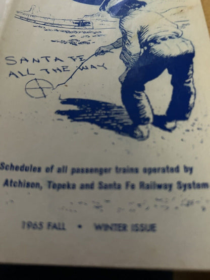 SANTA FE TIMETABLE 1963 FALL/WINTER