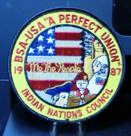 BSA/USA A PERFECT UNION: 1987 Indian Nations Council Patch