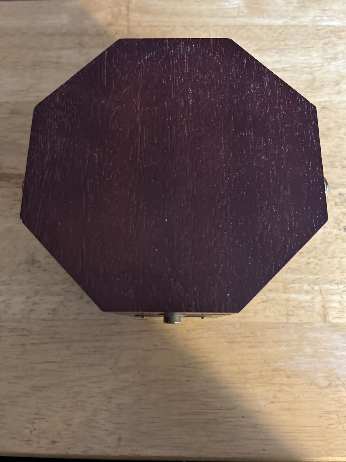 German Desk  Clock in Box      box:  5.5x 5.5x 4 inches   clock:3.5 inches round