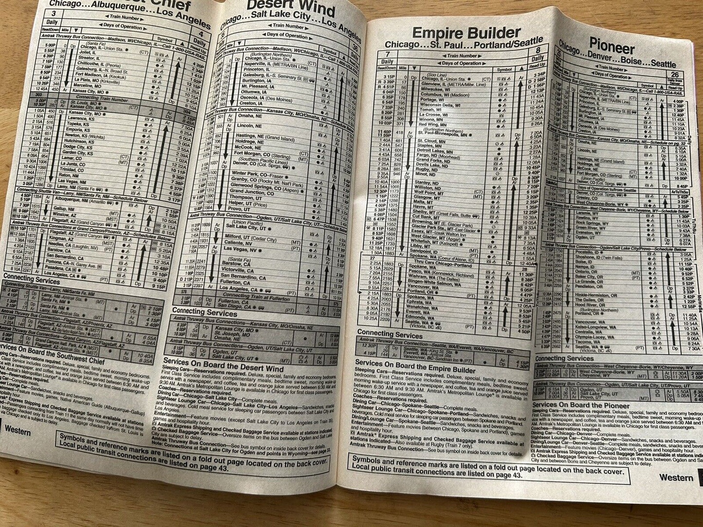 AMTRAK: NATIONAL TIMETABLE 1993-1994