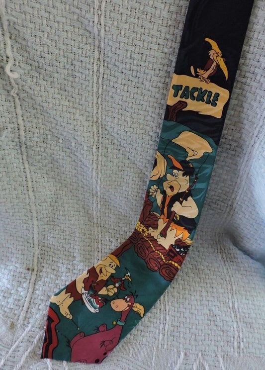 The Flintstones Themed Tie-Fred Fishing