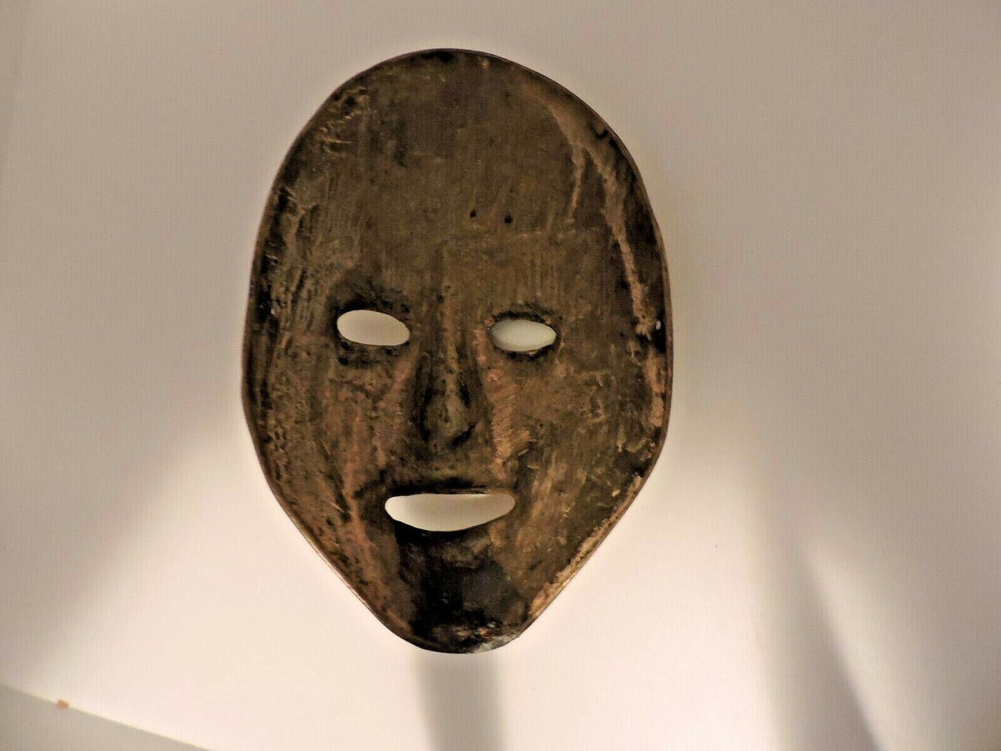 Brass Mardi Gras (New Orleans, LA.) Mask (Wall Hanger/Display/Costume)