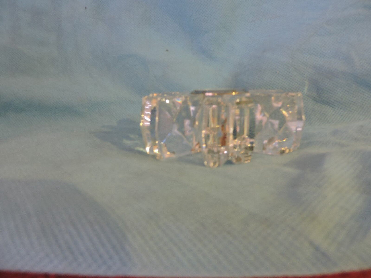 Lenox Quartz Crystal Starburst shape Clock Paperweight
