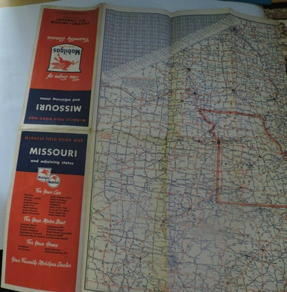 MIRACLE FOLD ROAD MAP OF  MISSOURI  (MOBIL)