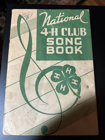 NATIONAL 4-H CLUB SONG BOOK 1938