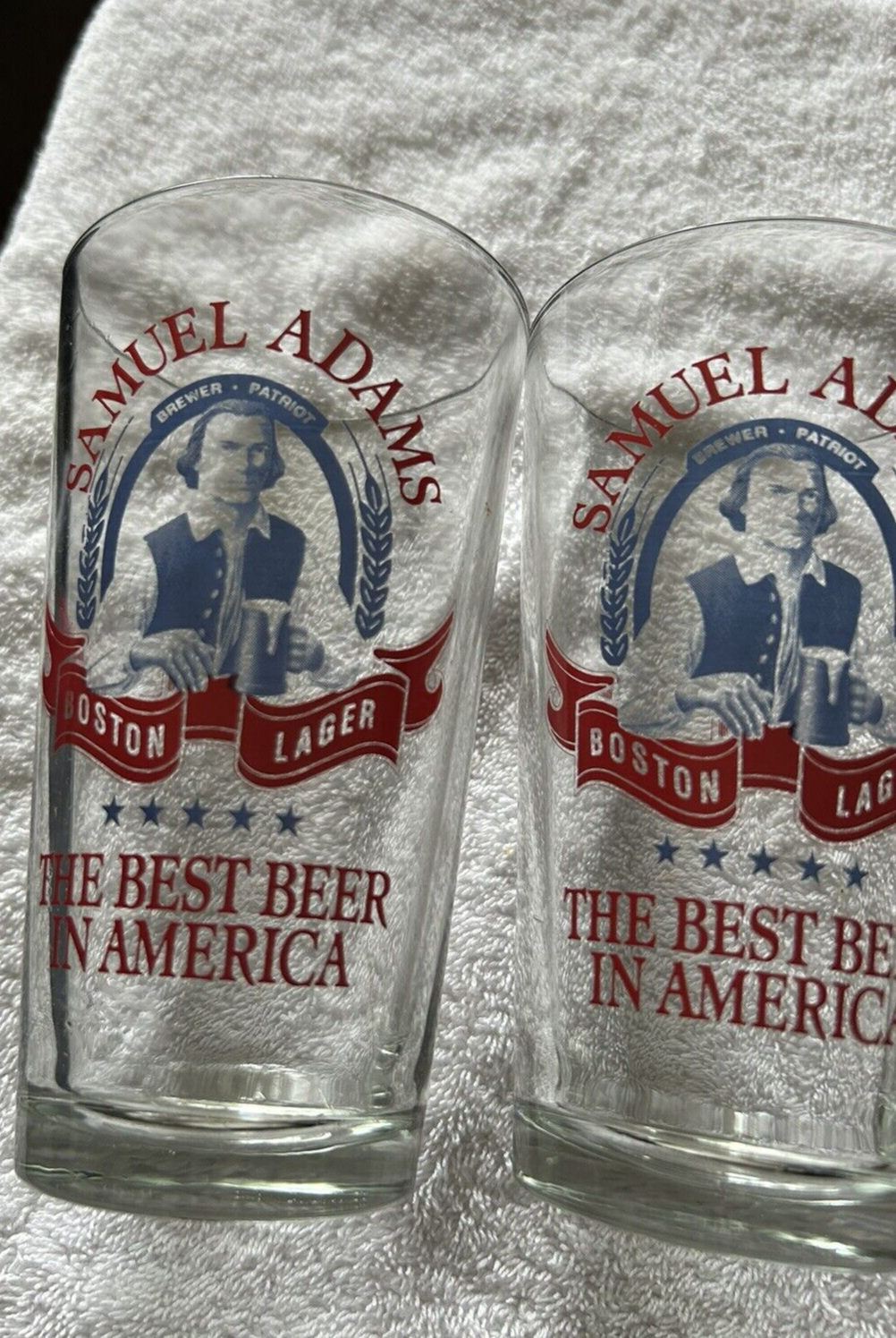 SAMUAL ADAMS BOSTON LAGER GLASSES--SET OF 4