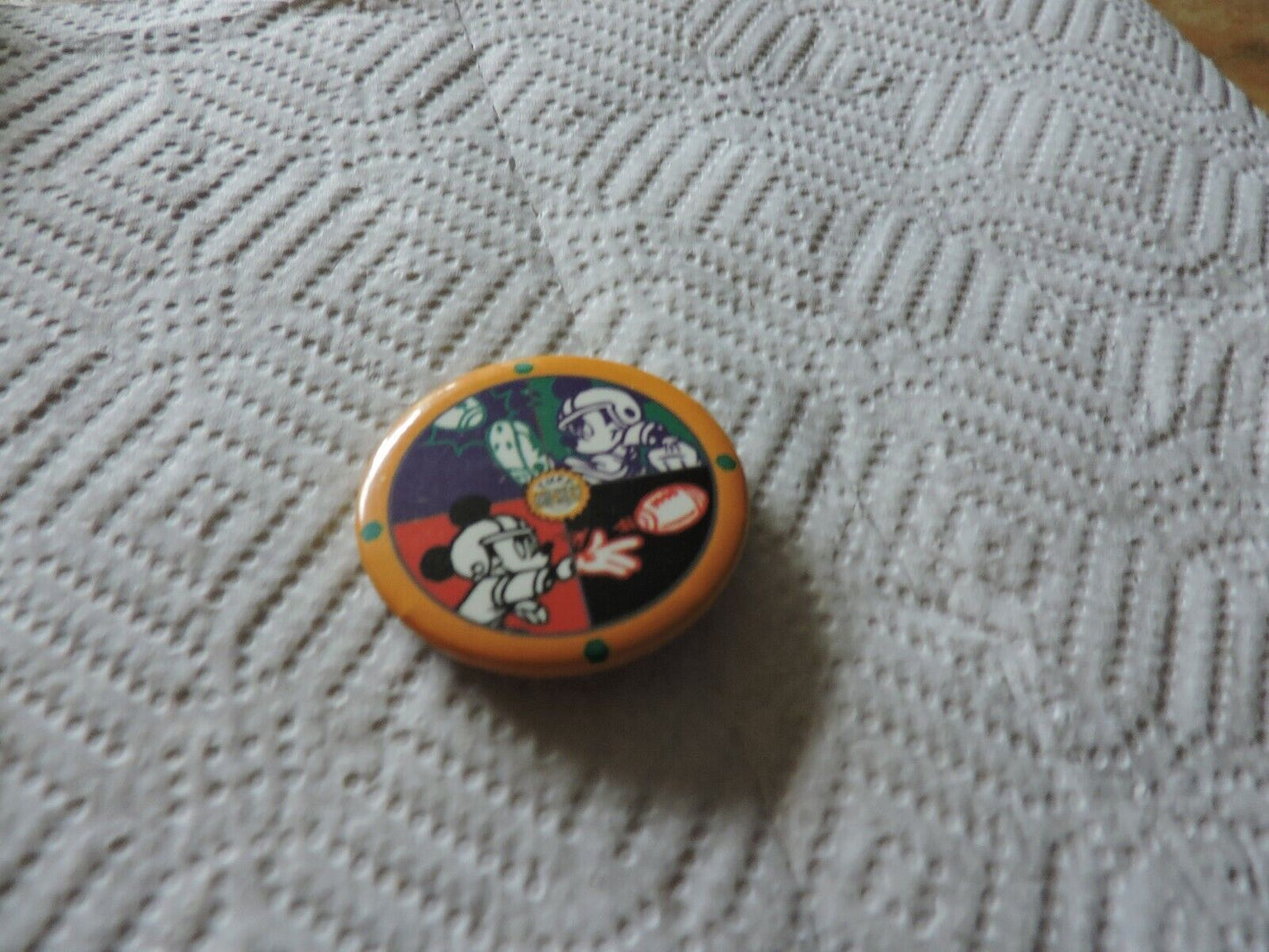 FOOTBALL MICKEY  1.75 INCH PIN