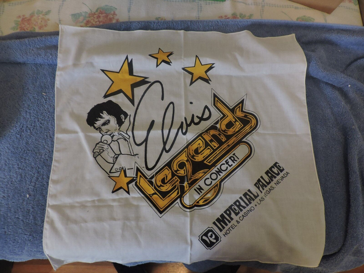 "Legends in Concert" Souvenir Scarf (Imperial Palace, Las Vegas, Nevada)