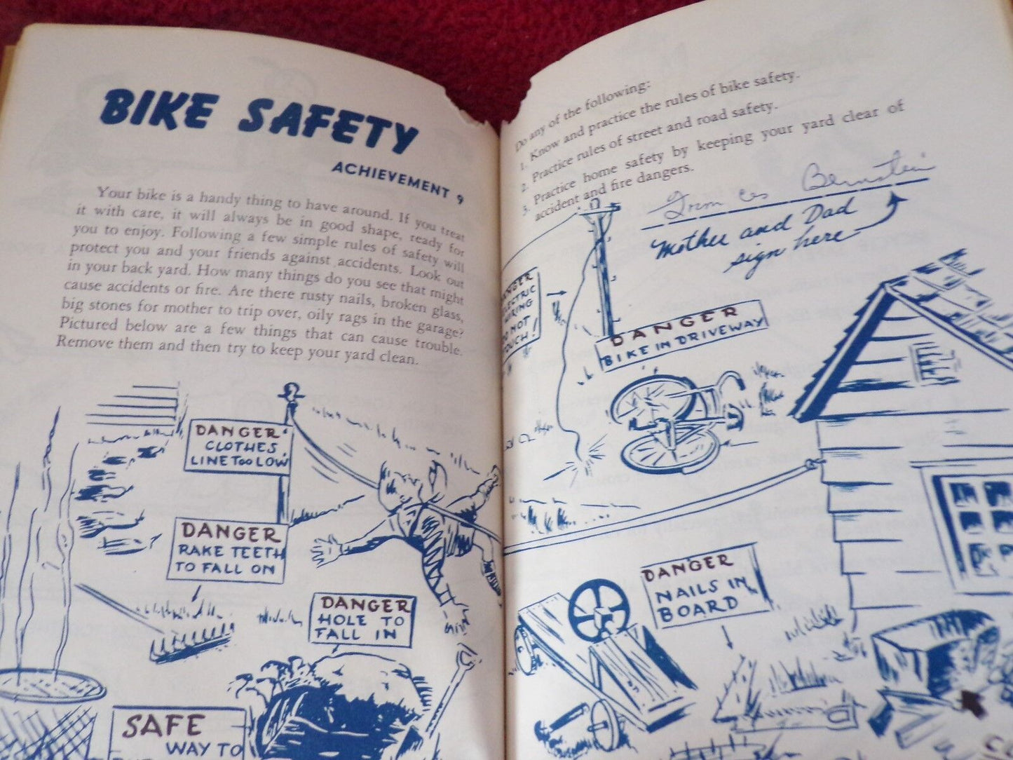 Vintage Bear Cub Scout Book (Printed 1954)