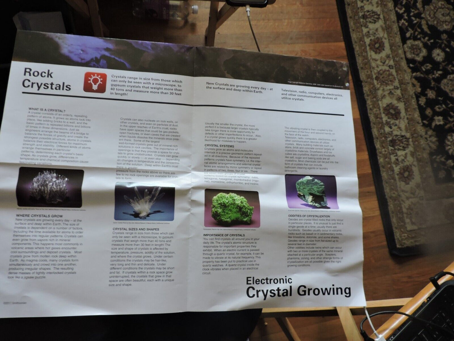 SMITHSONIAN ELECTRONIC CRYSTAL GROWING(NEW OPENED PACKAGE)
