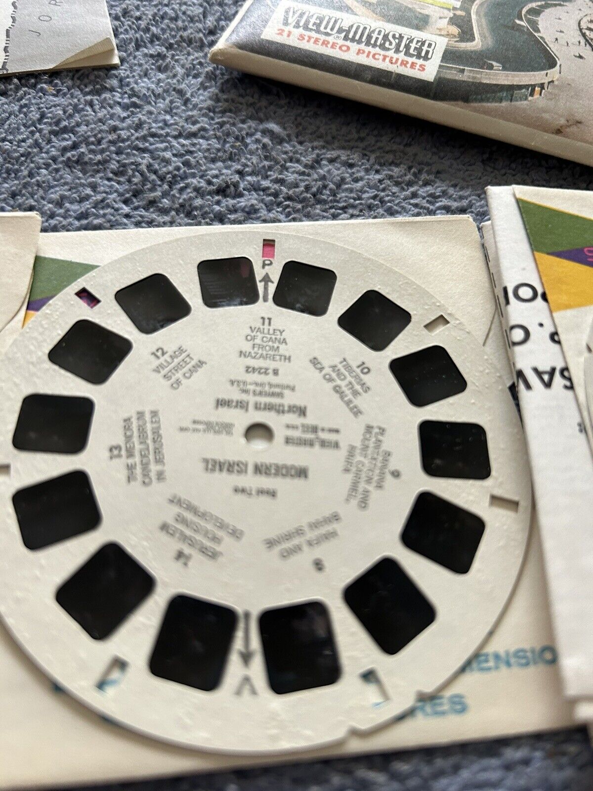 VIEW MASTER 3D REELS: MODERN ISREAL. -3 REELS--OPENED PACKAGE