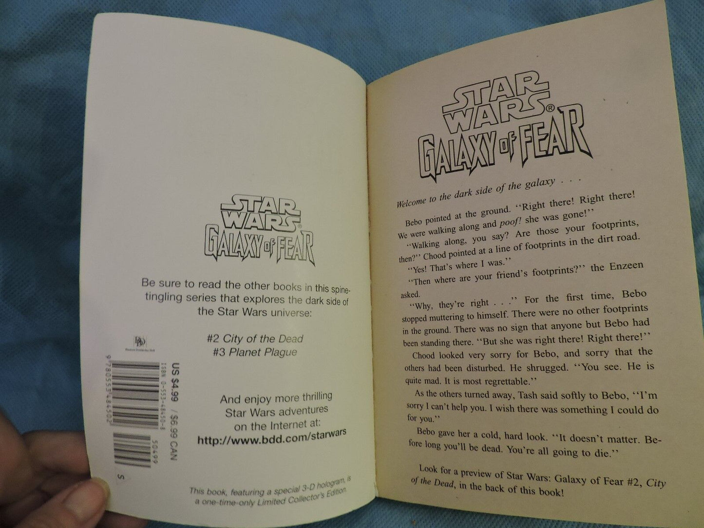 Star Wars Galaxy of Fear Eaten Alive by John Whitman Softcover Book 1997