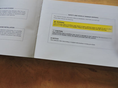 Used 2010 Hyundai Santa Fe Factory Owners Owner's Manual