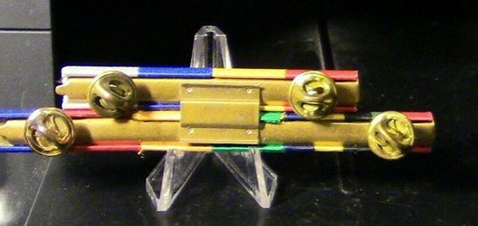 Official BSA: Law Enforcement Explorer Ribbons on Ribbon Bar (5 Ribbon Set)