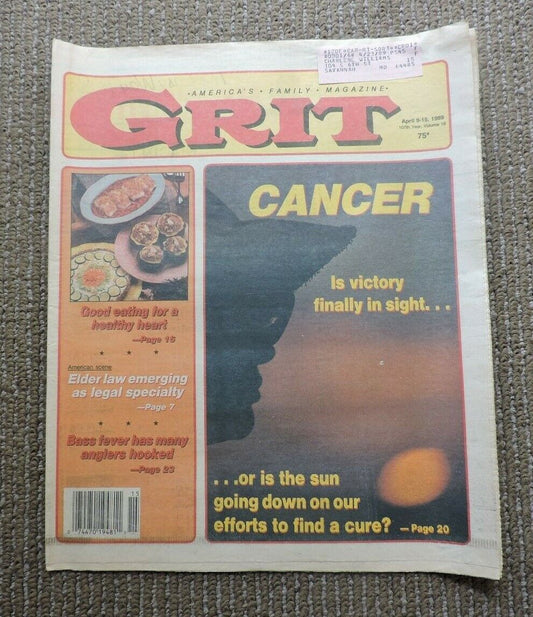 Grit Newspaper April 9-15, 1989 America's Family Publication