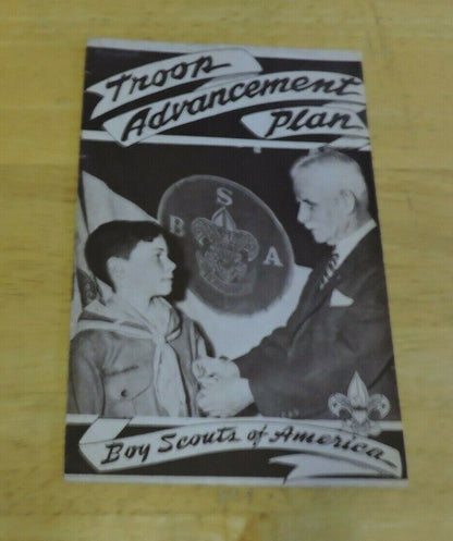 TROOP ADVANCEMENT PLAN BOY SCOUTS OF AMERICA 1946