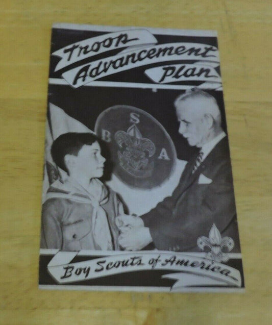 TROOP ADVANCEMENT PLAN BOY SCOUTS OF AMERICA 1946