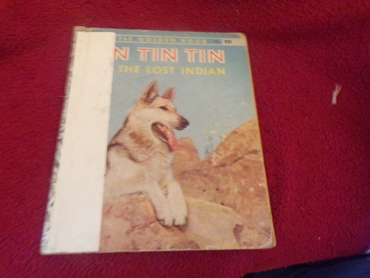 Vintage (1956) Little Golden Books:  Rin Tin Tin the Lost Indian