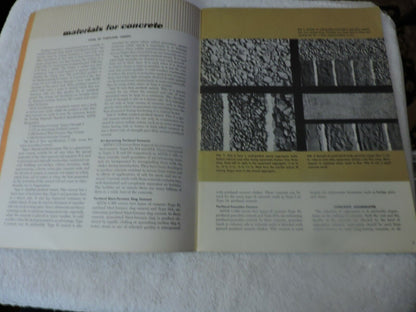 CEMENT MASON'S MANUAL FOR RESIDENTAL CONSTRUCTION "PORTLAND CEMENT" 1960