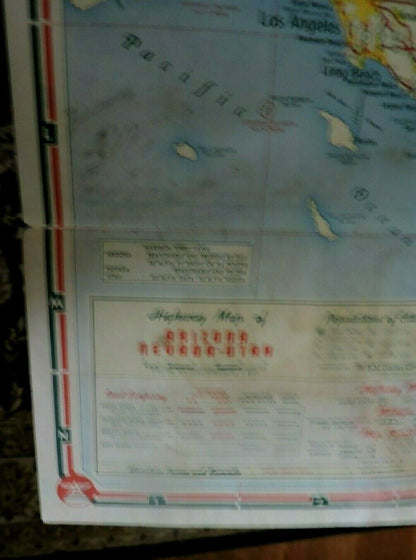 Arizona Nevada Utah Flying A Dealers Map  Unknown date
