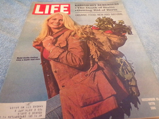 Life Magazine: December 11, 1970 Edition Featuring Model Gunilla Knutson