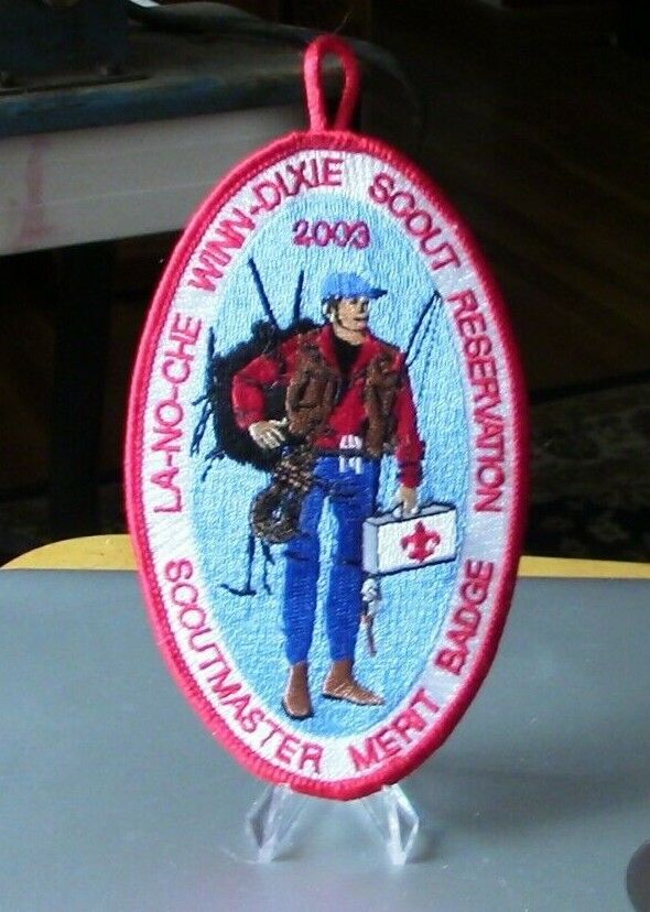 BSA: Camp LA-NO-CHE 2003 Scoutmaster Merit Badge, CFC Button Patch