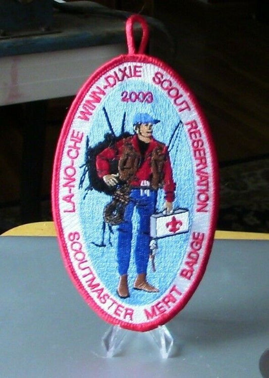 BSA: Camp LA-NO-CHE 2003 Scoutmaster Merit Badge, CFC Button Patch