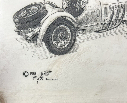 Artist Al Kennedy: Marble Mercedes-Benz Tile (20" X 16")