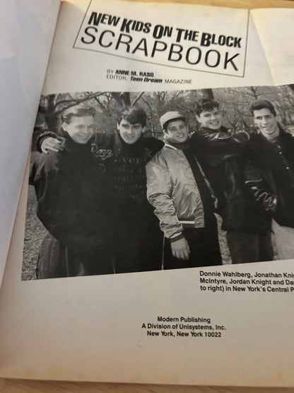 NEW KIDS ON THE BLOCK SCRAPBOOK 1990