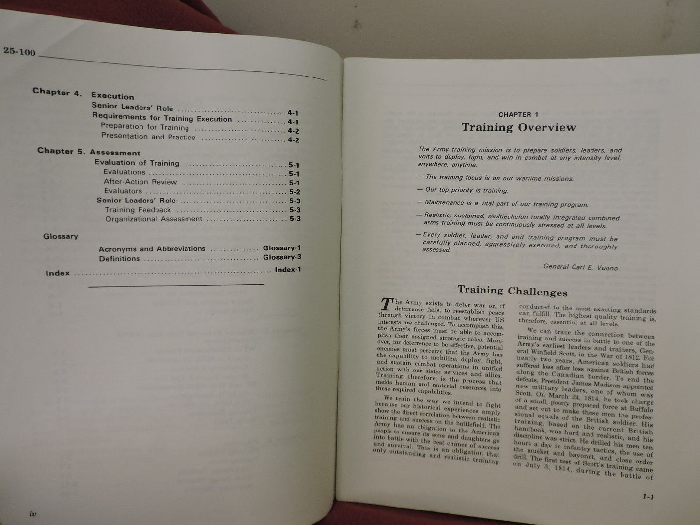 1988 TRAINING the FORCE Soldiers, Units &  Leaders FM 25-100 MANUAL