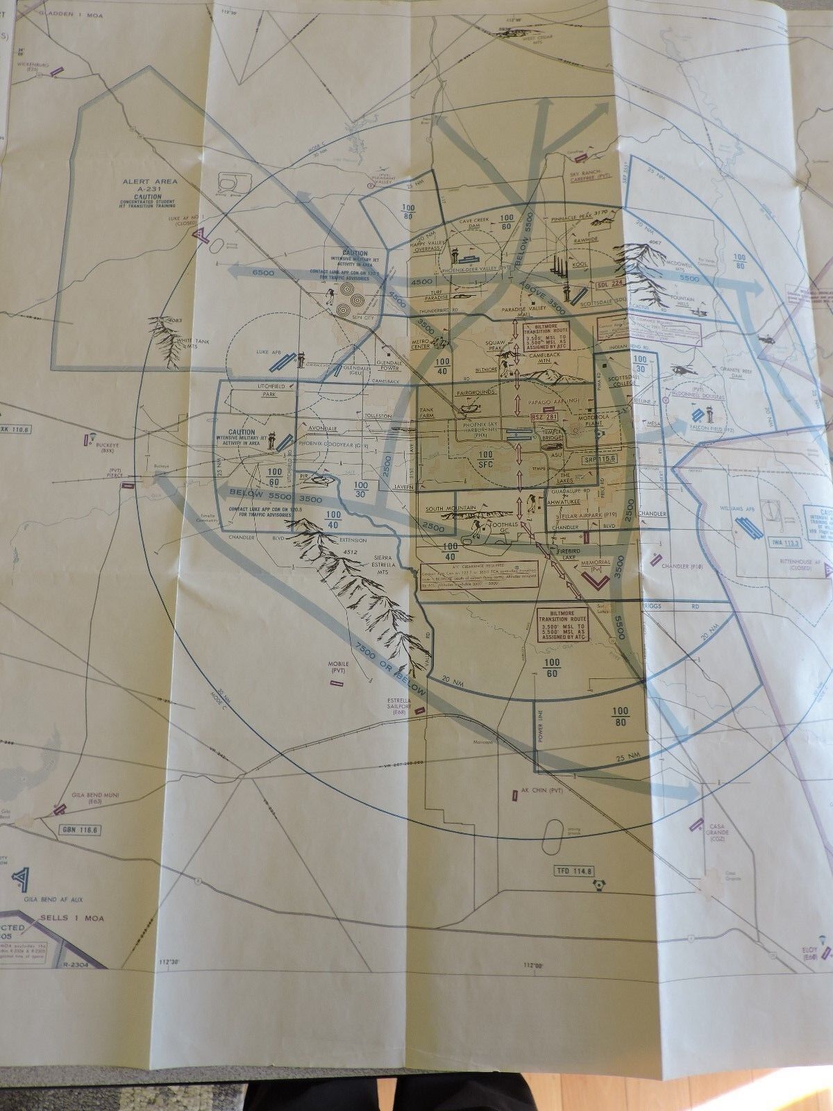 PHOENIX TERMINAL CONTROL AREA CHART 5TH EDITION  NOV. 14,1991